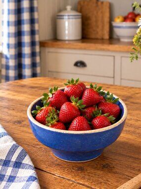 Vintage Cobalt Blue Bowl